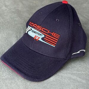 Porsche Rennsport Reunion VI Hat Men Strapback Embroidered Car Racing Cap Blue